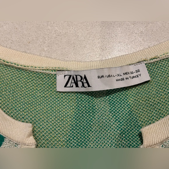 Jacquard Knit Boho Floral Hippie Tunic Dress Oversized Green TikTok Kaftan L-XL - Picture 11 of 16